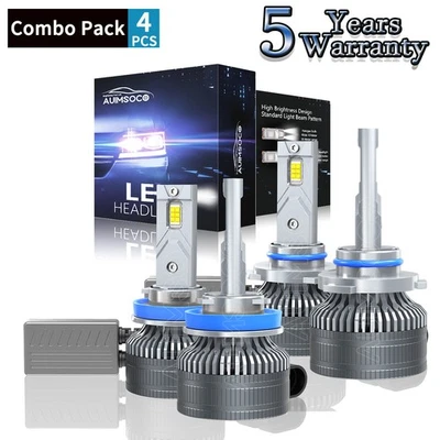 Faro LED blanco brillante haz alto/bajo 120000LM 240W para Ram 4500 2011-2018 Foto 1 de 4