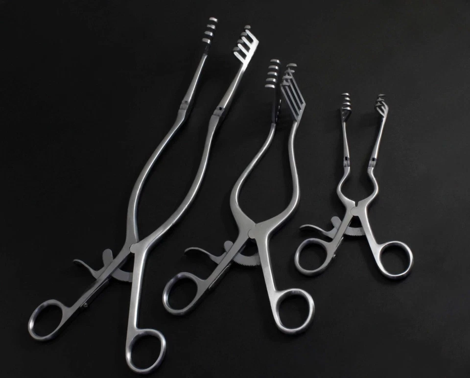 Adson Baby,Norfolk and Norwich And Beckman Adson 3 PCs Surgical Retractor - Image 1 of 4