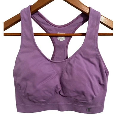 Champion Purple Double Dry Racer Back Sports Bra Women's Size Large - Image 1 of 3