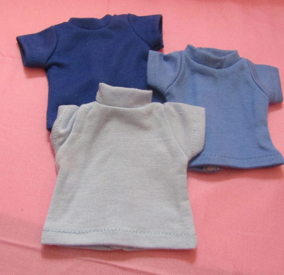 Juego de 3 camisetas azules para muñeca niña/niño 14,5 pulgadas vendedor lsful Foto 1 de 1