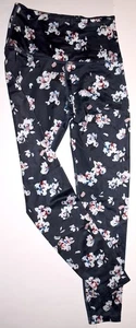 BEYOND YOGA Lux High Waist Leggings Cyclebar Logo M Navy Multi Floral FreeS&H - Picture 1 of 5