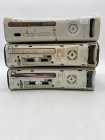 Microsoft Xbox 360 console - Lot of 3 - White Tested Working No HDs