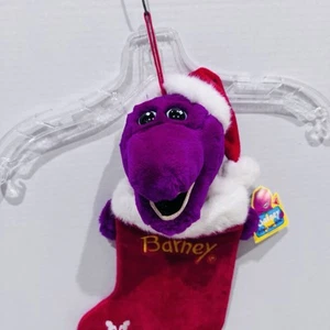 Vintage Barney 1993 Weihnachtsstrumpf - Bild 1 von 6