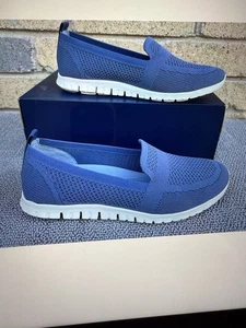 Nuevos zapatos planos para mujer Cole haan zero grand 9.5 B 26512 azul gofre con caja - Imagen 1 de 9