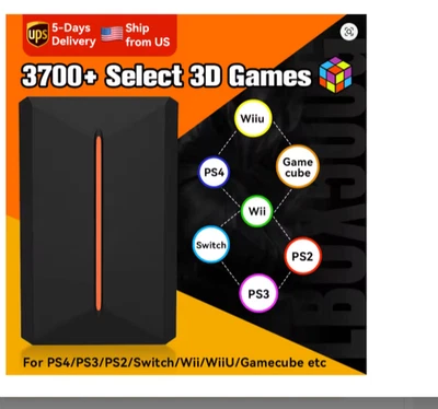 JMachen 500 GB Portátil Gaming HDD Launchbox 3700+Juegos PC/3D PS4 Wii Foto 1 de 4