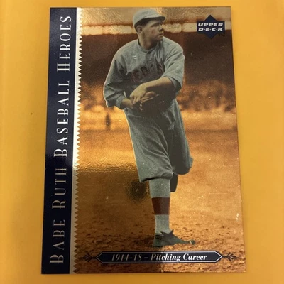 1995 Upper Deck Ruth Heroes #73 Babe Ruth/1914-18 Pitching Career - Image 1 of 2
