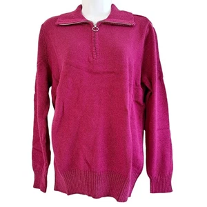 Maglione Karen Scott 1/4 zip manica lunga - Foto 1 di 5