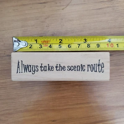 Estampadores Anónimos Siempre toman la ruta escénica Sello de goma Foto 1 de 3