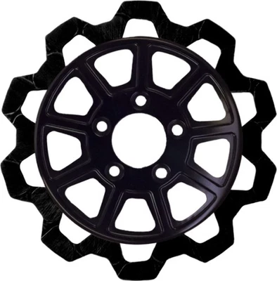 Lyndall Bow Tie 9 Spoke Rotor - 11.5in. - Black Motorcycle Street Bike 4102-1133 - Image 1 of 3