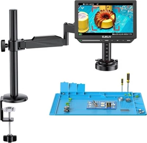 Microscopio digital de enfoque automático 4K UHD, brazo flexible + enfoque automático, 2000x para soldadura, 64 GB - Imagen 1 de 9