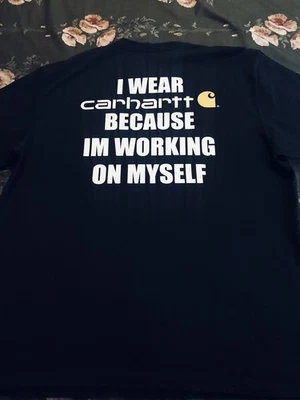 Camisa de bolsillo I Wear Carhartt Because I’m Working On Myself Carhartt Foto 1 de 4