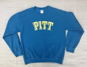 Suéter Pitt Panthers University Mezcla de Algodón Azul Gildan Cuello Redondo Para Hombres Talla Mediana - Imagen 1 de 8
