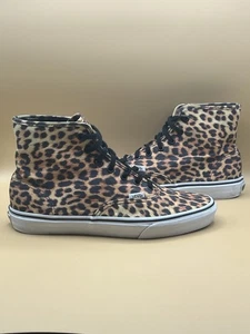 Vans Cheetah Leopard Tiermotiv hohe Schuhe – Damengröße 9,5 Herrengröße 8 » - Bild 1 von 8