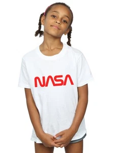 NASA Girls Modern Logo T-Shirt - Picture 1 of 17