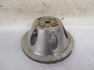 CHEVROLET V8 SMALL BLOCK SHORT WATER PUMP SINGLE GROOVE ALUMINIUM PULLY - Picture 1 of 5