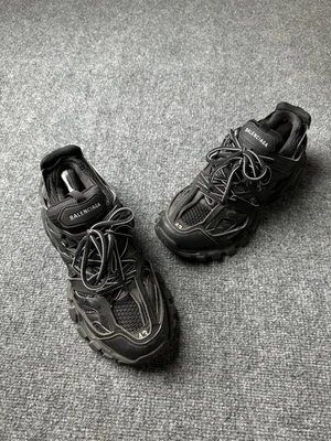 Mens Sneakers Balenciaga Track 542023 Black Mesh Leather Chunky, Size US 10 - Image 1 of 4