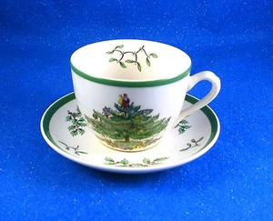 SPODE: ONE "Christmas Tree" pattern Cup and Saucer NEW with Tag - Picture 1 of 1