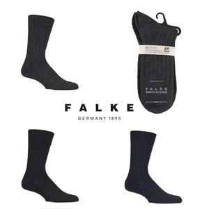 FALKE Mens Virgin Wool Ribbed Socks Teppich Im Schuh Carpet In Shoe- 1 Pair Pack - Picture 1 of 8