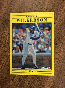1991 Fleer #438b Curtis Wilkerson, Cubs nm ib - Picture 1 of 3