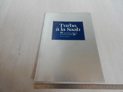 BROCHURE DEPLIANT ORIGINALE 1980 SAAB 900 Turbo LINGUA INGLESE - Immagine 1 di 4