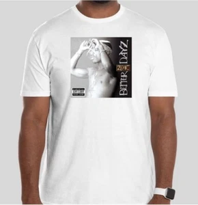 A white t shirt featuring a Tupac image printed on the front. - Picture 1 of 1