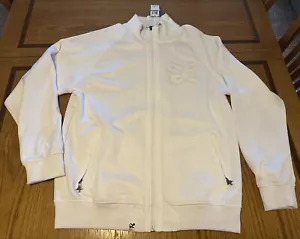 LRG Men’s Track Jacket White Full Zip Size XLarge Streetwear Y2K Brand New - Picture 1 of 16