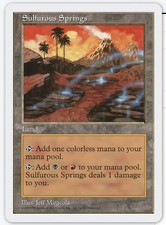 MTG X1: Sulfurous Springs, Fifth Edition, R, Moderate Play