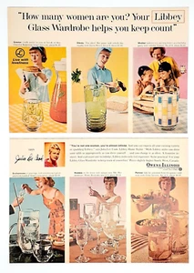Vintage Libbey Glassware ad (2) 1965 barware drinking glasses advertisements - Picture 1 of 3
