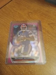 Anthony Richardson 2022 Bowman Chrome University #65 Pink Refractor 1st Rookie