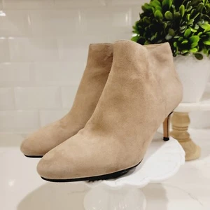 Via Spiga Damen-Booties taupefarbenes Leder Vero Cuoio mit Absatz Größe 5,5 süß - Bild 1 von 14