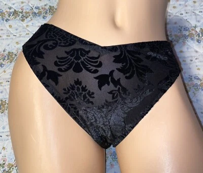 Maidenform Elegante Personalizar Negro Terciopelo Suave L Calzoncillo Bikini Ropa Interior Bragas Foto 1 de 4