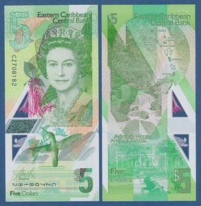 EAST CARIBBEAN STATES -- 5 DOLLARS ND ( 2021 ) -- UNC -- PICK 56 - NEW . - Bild 1 von 1