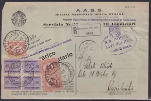 Royaume Histoire Postale 1934 Affranchissement Recommandé Documents Judiciaires - Picture 1 of 1