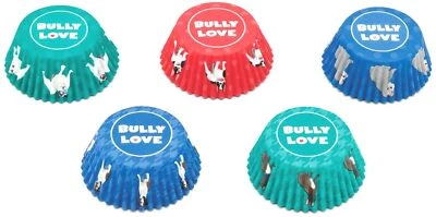 Fox Run Bulldog Disposable Bake Cups, 3 x 3 x 1.25 inches, Multicolored - Image 1 of 2