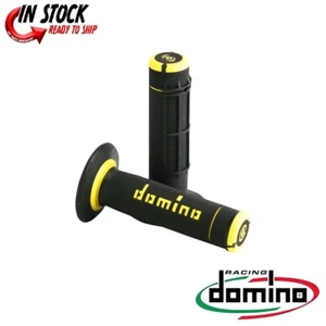 Domino Black/Yellow Dually Half Waffle Grips 0630-1582 - Bild 1 von 1