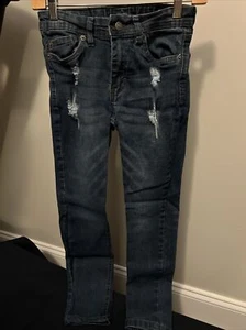 Boys Sz 10 Blue Jeans Max Skinny Fit Buffalo David Bitton Adjustable Waist NWOT - Picture 1 of 20