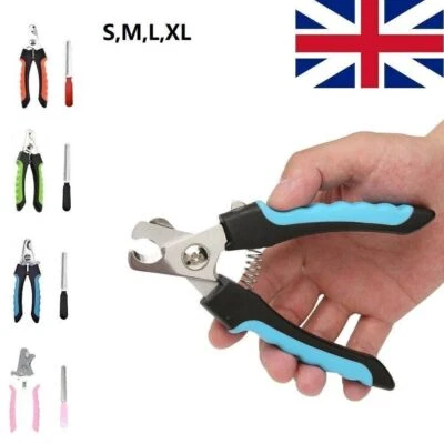 Dog Nails Clippers for Small Medium Large Dogs Grooming Thick Nail with File,UK - Image 1 of 4