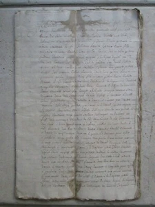 DOC MS 1649 : Seigneurie de ROS à RIEUX (Morbihan). - Picture 1 of 7