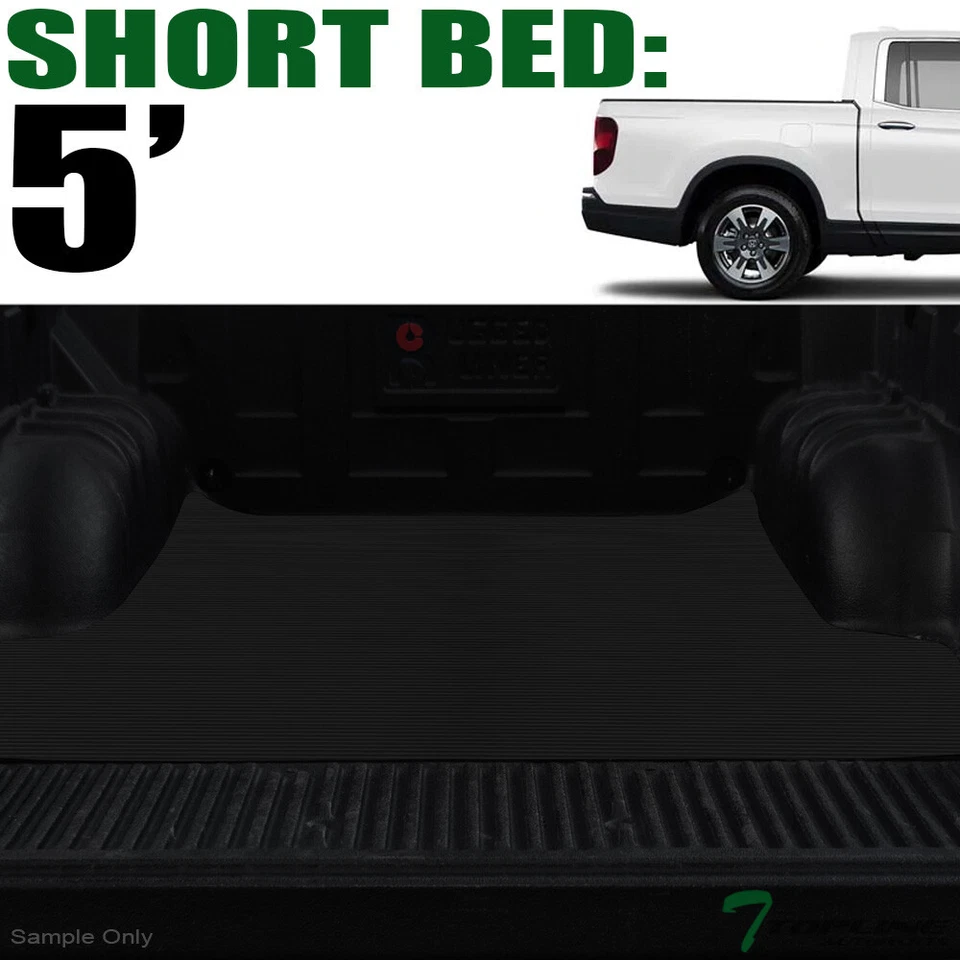 Topline For 2017-2023 Honda Ridgeline 5.3 Ft Rubber Truck Bed Trunk Mat Liner v2 Foto 1 de 4