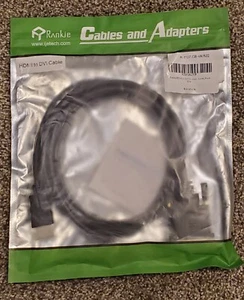 NEW! Rankie 6' Foot HDMI to DVI Cable Black Adapter 6ft R-1107-CB - Picture 1 of 7