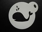60mm whale design cake, cookie, craft & face painting stencil