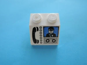 LEGO 1 x Dachstein 3039px14 weiß 2x2 bedr. Telefon Hörer 6554 6566 6571 6636 - Bild 1 von 1