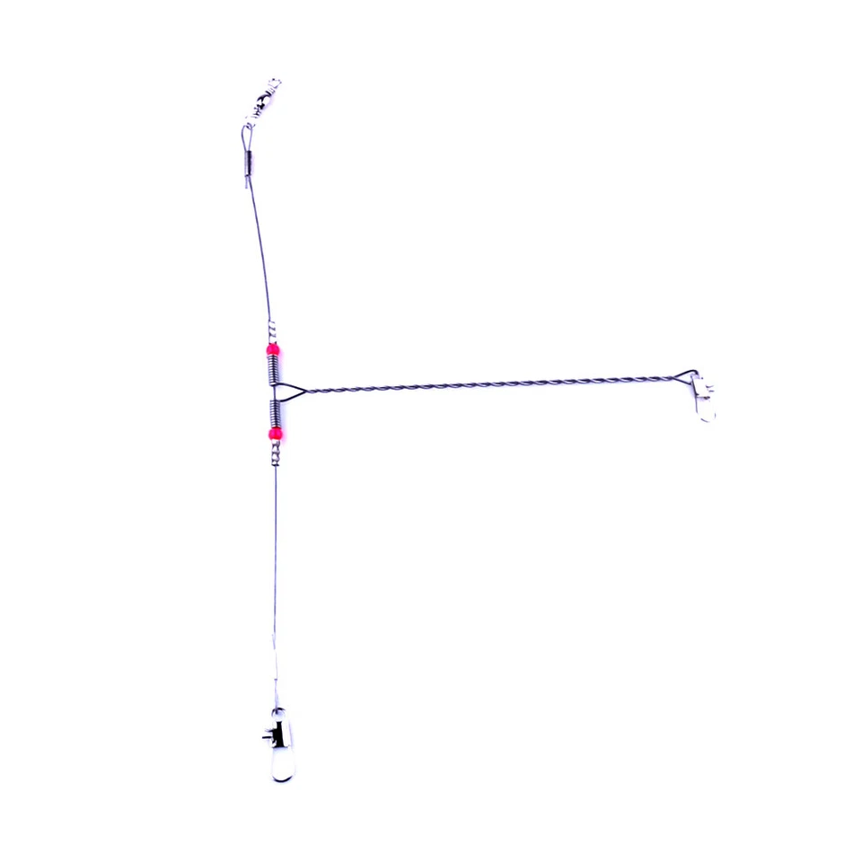 10/20 Pack Top Bottom Rig Stainless Steel Wire Trace Leader Snap Swivel:1-5 Arms - Image 1 of 4