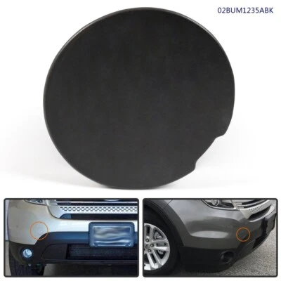 Tapa de gancho de remolque para parachoques delantero negro apta para Ford Explorer 2011-2015 Foto 1 de 4