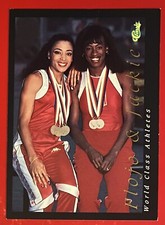 1992 Classic World Class Athletes Flojo & Jackie #5 Promo Card