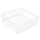 Simple Transparent Square Storage Box Small Items Case Jewelry Beads Container