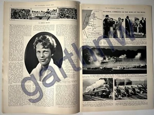 AMELIA EARHART FEHLBERICHT 1937 BILD + MADRID KRIEGSBOMBARDEMENT VON FRANCO - Bild 1 von 4