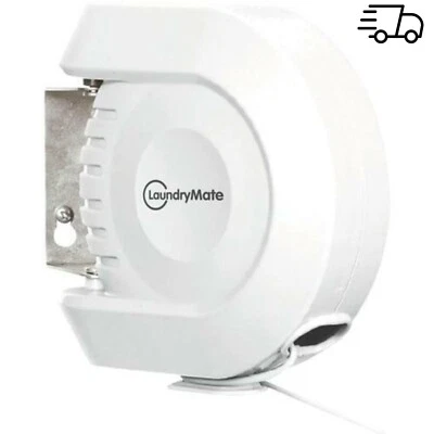 12m Retractable Clothes Reel Washing Line Wall Mounted Outdoor Indoor - Image 1 of 4