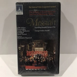 HANDEL Messiah CHRISTOPHER HOGWOOD Emma Kirkby Judith Nelson VHS tape - Picture 1 of 4
