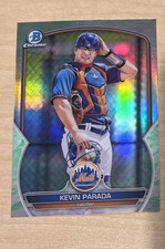 2023 Bowman KEVIN PARADA Chrome Luna Glow Refractor Prospect Card! Mets